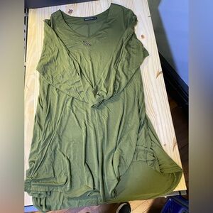 Olive Green Women's Top